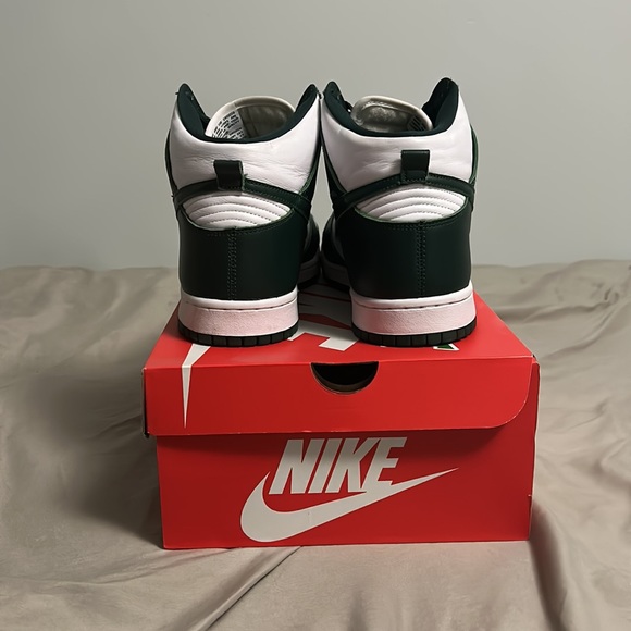 Nike dunk highs spartan green size 12 - Picture 4 of 13